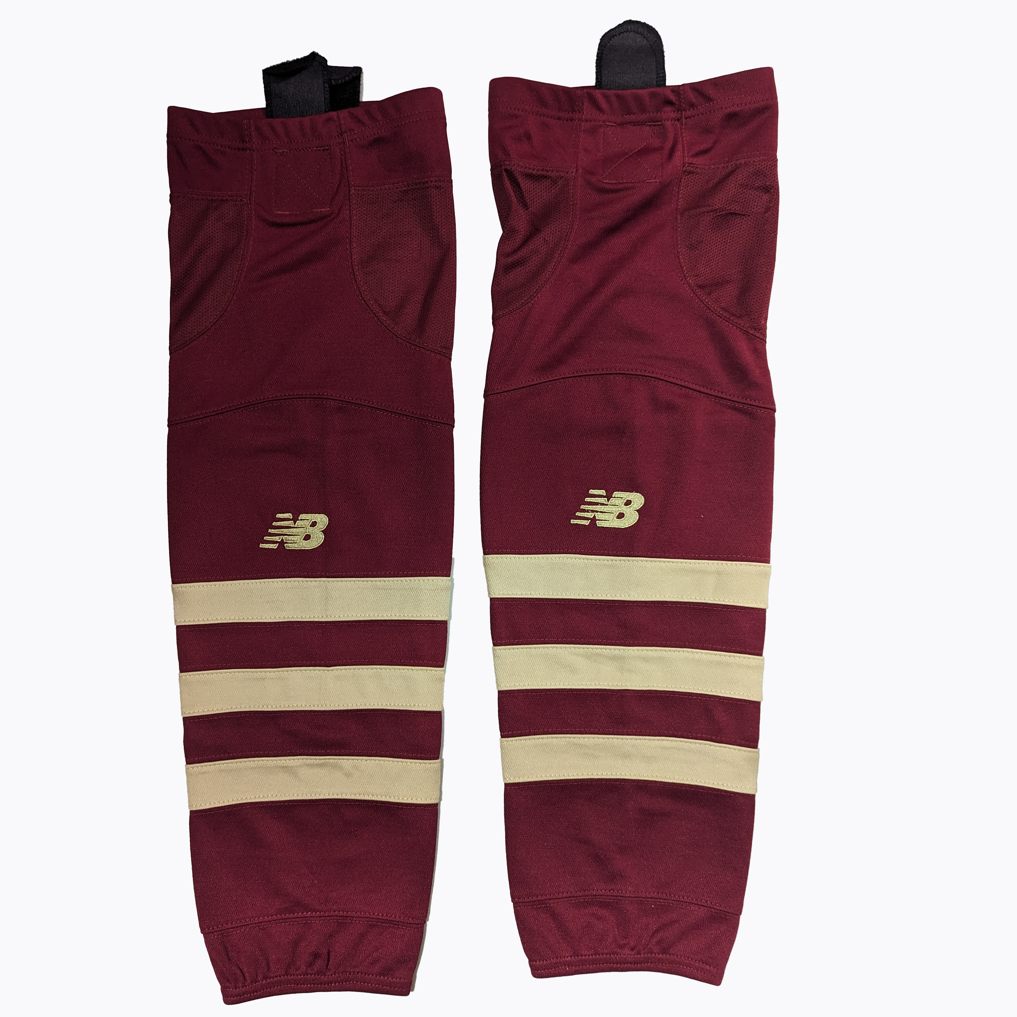 NCAA - Chaussettes de hockey New Balance d'occasion (marron/doré)